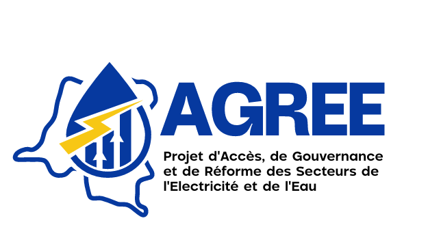 Projet d'Accès, de Gouvernance et de Réforme des secteurs de l'Electricité et de l'Eau «AGREE» Logo