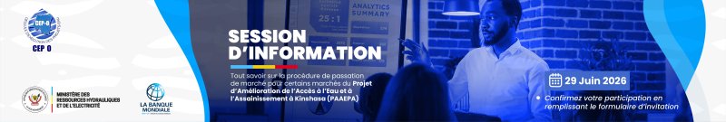 PAAEPA : Organisation prochaine d'une session d'information destinée aux entreprises potentielles soumissionnaires